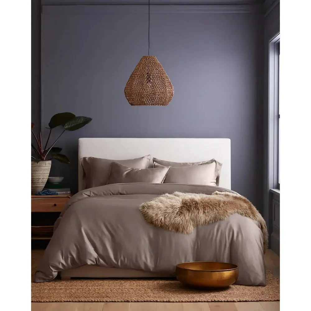 Quince Bamboo Duvet Cover Set King/Cal King Stone NWOT